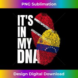 s Trinidadian Venezuelan Mix DNA Flag Heritage Flag - Deluxe PNG Sublimation Download - Infuse Everyday with a Celebratory Spirit