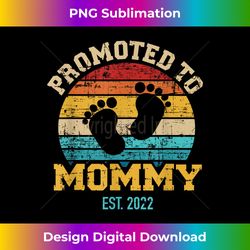 promoted to mommy 2022 vintage retro for new mom - luxe sublimation png download - spark your artistic genius