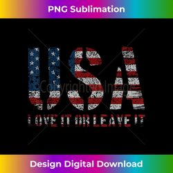 usa love it or leave it america flag design for independence - deluxe png sublimation download - pioneer new aesthetic frontiers