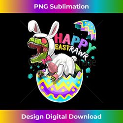 happy eastrawr t rex dinosaur easter bunny egg - artisanal sublimation png file - spark your artistic genius