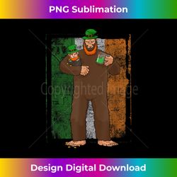 bigfoot st patrick's day leprechaun irish ireland flag - sublimation-optimized png file - pioneer new aesthetic frontiers
