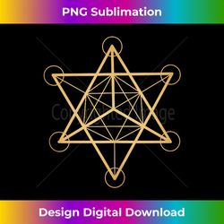 sacred geometry star tetrahedron merkaba - classic sublimation png file - spark your artistic genius