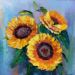 sunflowers in the interior oil painting original painting