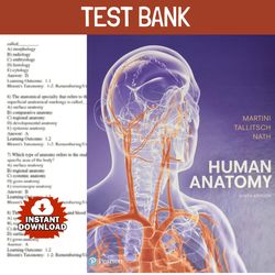 test bank human anatomy 9th edition martini tallitsch nath