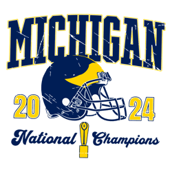 Vintage Michigan National Champions SVG
