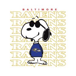 vintage baltimore ravens snoopy svg cricut file clipart