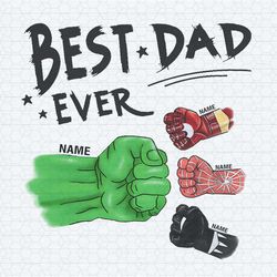 personalized best dad ever avengers daddy png