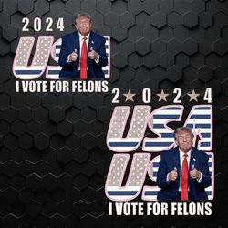 2024 usa i vote for felons president png