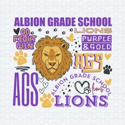 albion grade school go fight win svg