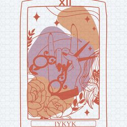 iykyk lesbian sapphic tarot card svg