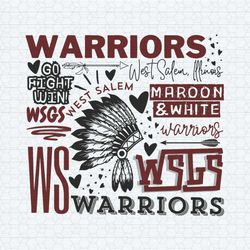 west salem warriors go fight win svg