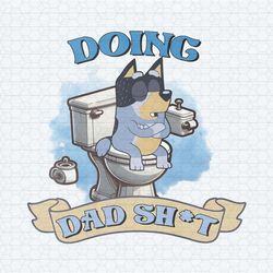 funny cartoon bluey doing dad shit png