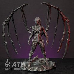 zerg sarah kerrigan from starcraft metal miniature figure