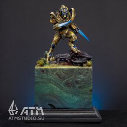 khala's chosen one protoss zealot from starcraft painted metal miniature figure