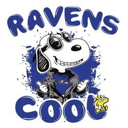 Baltimore Ravens Snoopy Joe Cool Were Awesome SVG