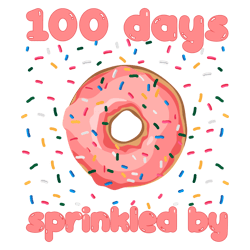 Retro 100 Days Sprinkled By Png