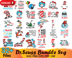 32 Dr Seuss Little Miss Thing Bundle SVG