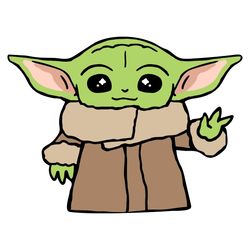 Cute Baby Yoda SVG - Yoda Lovers Gifts SVG