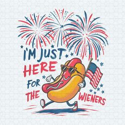 i'm just here for the wieners party in the usa png