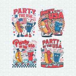 4th of july party in the usa svg png bundle