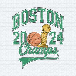 retro boston 2024 champs nba basketball svg