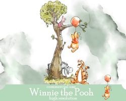 winnie the pooh clip art png commercial use; pooh baby shower; winnie pooh birthday scrapbooking sticker