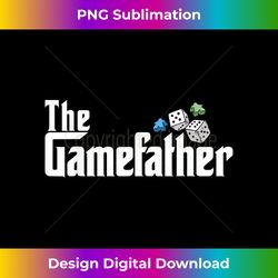the gamefather - playing board games - innovative png sublimation design - elevate your style with intricate details