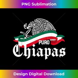 chiapas mexico puro chiapas eagle flag - bespoke sublimation digital file - enhance your art with a dash of spice