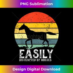 easily distracted by horses funny horse riding farm - contemporary png sublimation design - reimagine your sublimation pieces