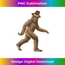 happy squatchgiving! bigfoot funny pilgrim hat thanksgiving - contemporary png sublimation design - customize with flair