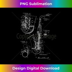 saxophone alto sax patent style cool saxophonist - sublimation-optimized png file - immerse in creativity with every design