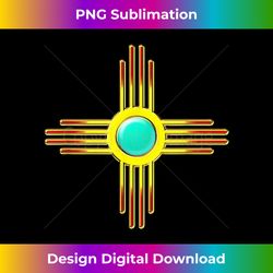 zia symbol new mexico state flag banner sun first nation - artisanal sublimation png file - channel your creative rebel