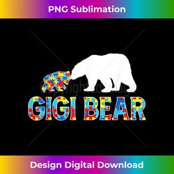 autism awareness gigi bear puzzle support autistic adults - timeless png sublimation download - immerse in creativity with every design