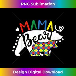 autistic child autism mom mama bear puzzle autism awareness - deluxe png sublimation download - infuse everyday with a celebratory spirit