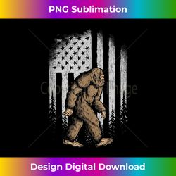 bigfoot american flag 4th of july retro vintage sasquatch - futuristic png sublimation file - elevate your style with intricate details