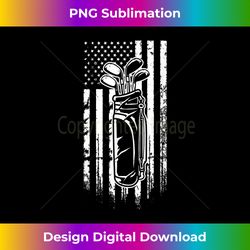 golf clubs american flag golfers funny patriotic golfing - classic sublimation png file - ideal for imaginative endeavors