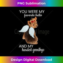 angel wing dog yorkie memorial puppy rainbow bridge pet - vibrant sublimation digital download - customize with flair