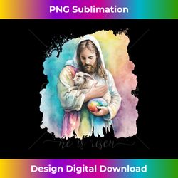 jesus and the easter bunny - he is risen christian - luxe sublimation png download - craft with boldness and assurance