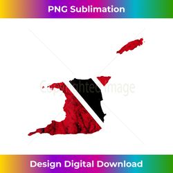 trinidad and tobago map trinidadian roots flag pride - vibrant sublimation digital download - spark your artistic genius