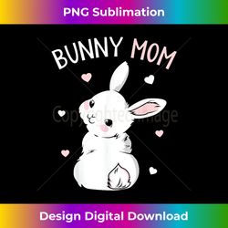 bunny mom rabbit lover easter girls s - luxe sublimation png download - striking & memorable impressions