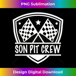 son pit crew race track flag car shield racing - sublimation-optimized png file - reimagine your sublimation pieces