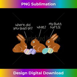 where did you guys go chocolate bunny funny easter kid - sublimation-optimized png file - enhance your art with a dash of spice