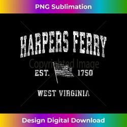 harpers ferry west virginia wv vintage us flag - deluxe png sublimation download - immerse in creativity with every design
