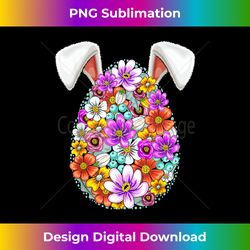 floral easter egg bunny ears costume rabbit  girls - vibrant sublimation digital download - enhance your art with a dash of spice