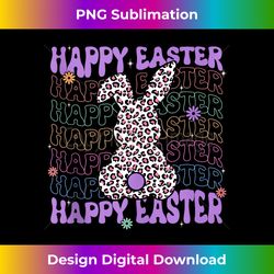 groovy easter bunny happy easter day leopard girls - edgy sublimation digital file - challenge creative boundaries