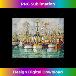 blessing of the tuna fleet at groix by paul signac - artisanal sublimation png file - striking & memorable impressions