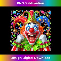 confetti clown balloons jester cap costume replacement clown - deluxe png sublimation download - access the spectrum of sublimation artistry