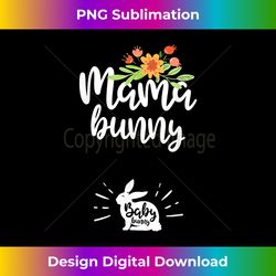 mama bunny baby bunny pregnancy announcement easter - artisanal sublimation png file - ideal for imaginative endeavors