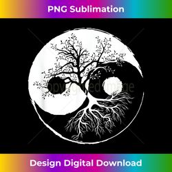 yin and yang tree balance buddhism nature life - crafted sublimation digital download - animate your creative concepts