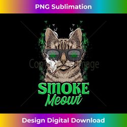 marijuana cat smoking joint love weed smoke meowt pot cat - futuristic png sublimation file - lively and captivating visuals